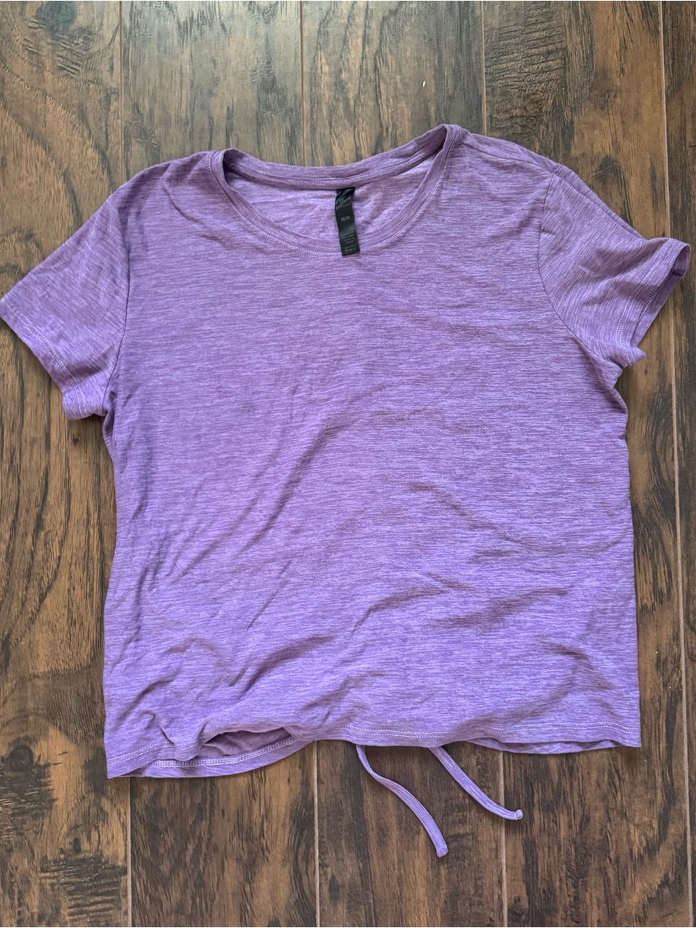 Kyodan Medium Purple Athletic T-Shirt with Drawstring Hem